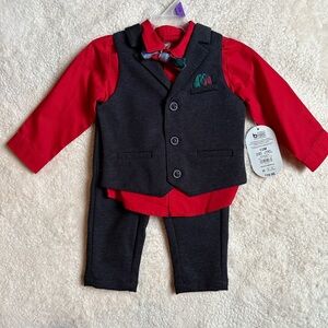 Baby Boys’ 4-Piece Vest Set size 12M